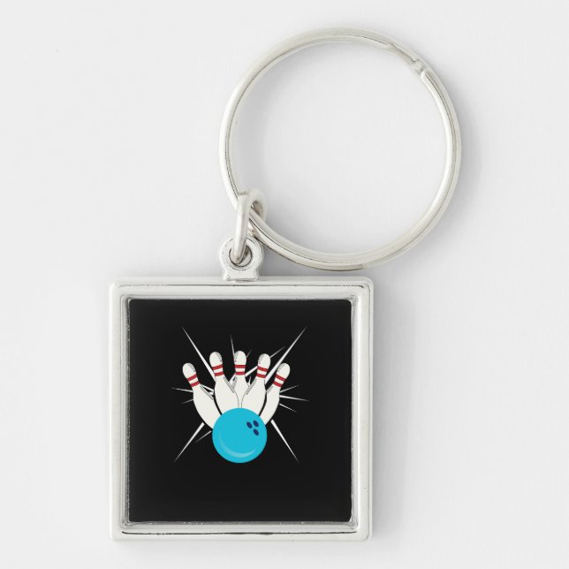 Bowling Bliss Key Ring (Front)