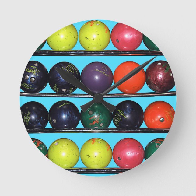 Bowling Blitz  Round Clock (Front)