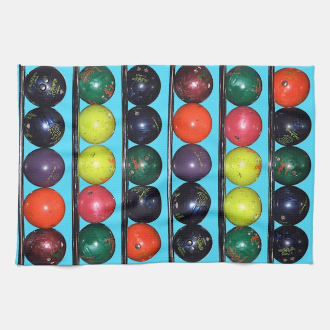 Bowling Blitz  Tea Towel (Horizontal)