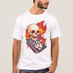 Bowling Bones � Funny Sports Skull T-Shirt