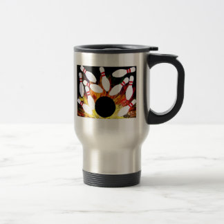 BOWLING BOWL STRIKE TRAVEL MUG by Teo Alfonso