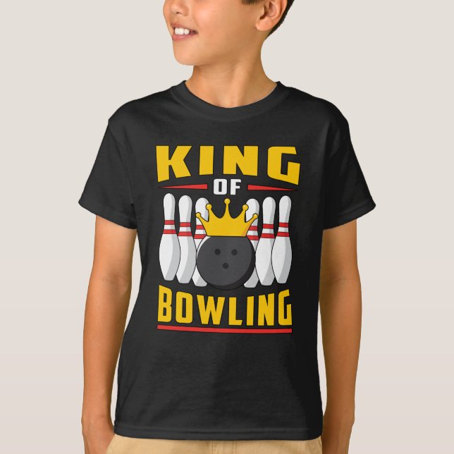 Bowling Bowler Sport Strike Team Bowl Funny Gift T-Shirt (Front)