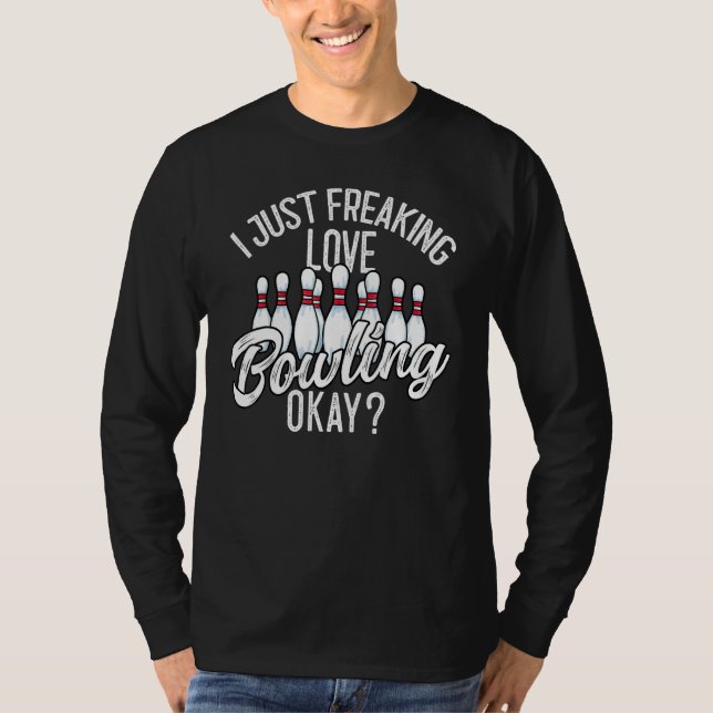 Bowling Bowler Tenpin Bowling 1 T-Shirt (Front)
