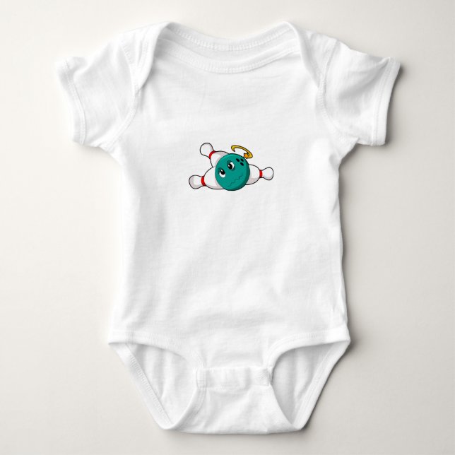 Bowling Bowling ball Bowling pin Baby Bodysuit (Front)