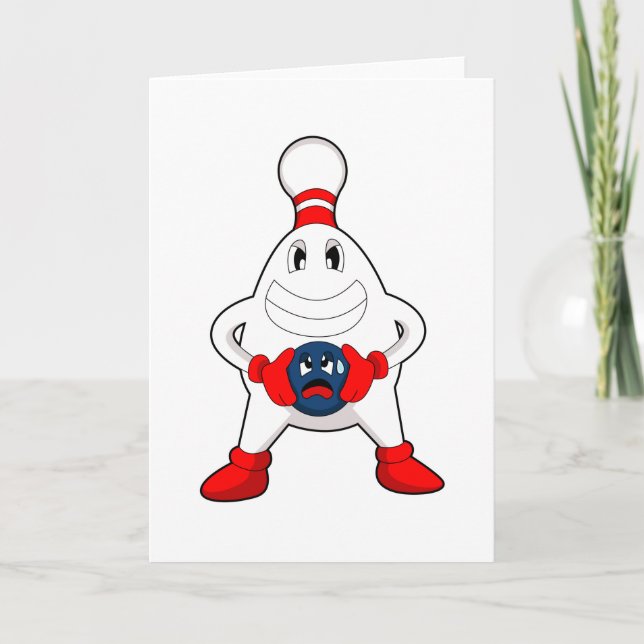 Bowling Bowling pin Bowling ball Card (Front)