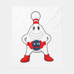 Bowling Bowling pin Bowling ball Fleece Blanket