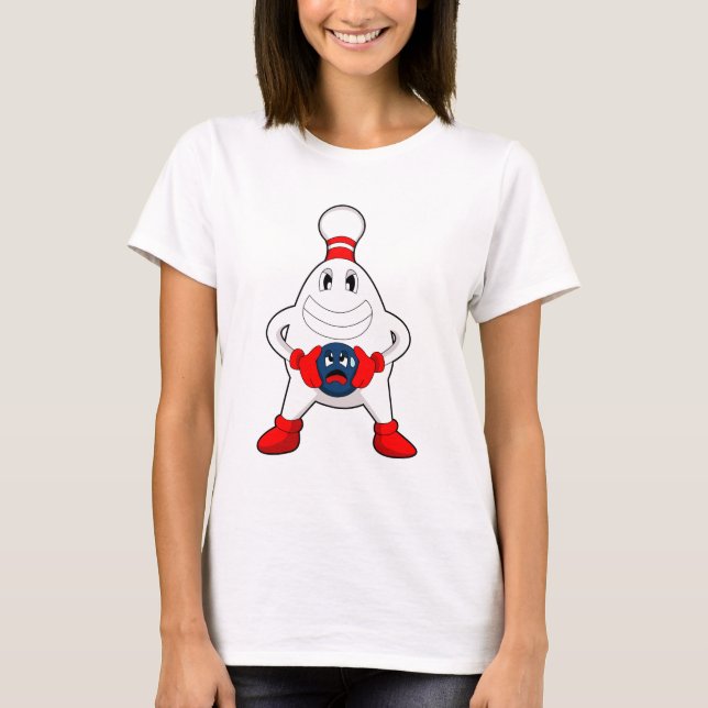 Bowling Bowling pin Bowling ball T-Shirt (Front)