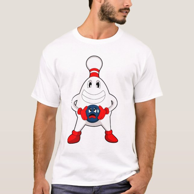 Bowling Bowling pin Bowling ball T-Shirt (Front)