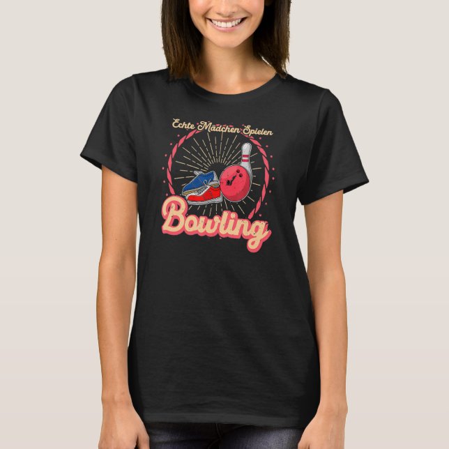 Bowling bowling skittle bowlers saying bowling T-Shirt (Front)