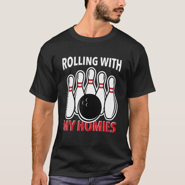 bowling bowling track saying  9 T-Shirt (Front)