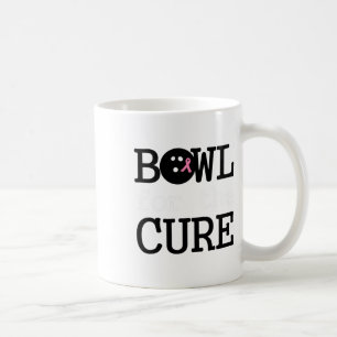 Bowling Breast Cancer Bowler Pink Ribbon Bowl For Coffee Mug