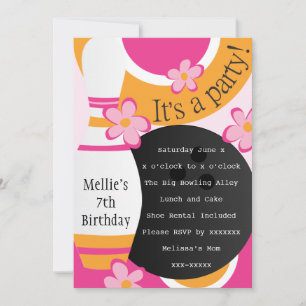 Bowling Brightly Invitation