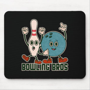 Bowling Bros Team League Alley Byll Bowler - Bowli Mouse Mat