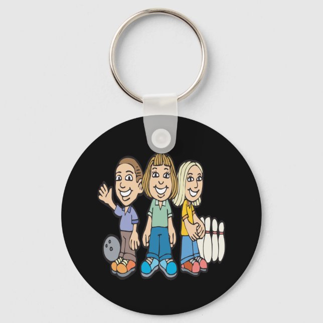 Bowling Buddies Key Ring (Front)