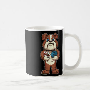 Bowling Bulldog Mascot Dog Lover Bowler Gift  Coffee Mug