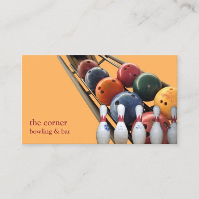 Bowling Business Card (Front)