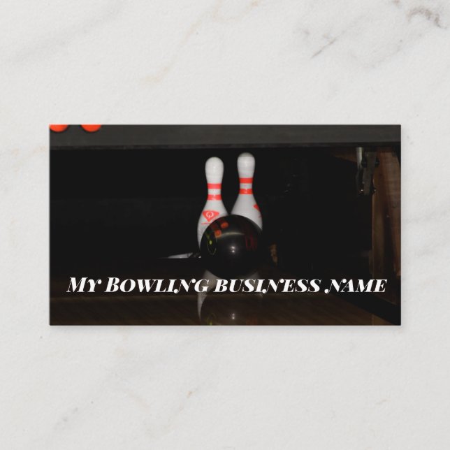 Bowling Business Cards (Front)