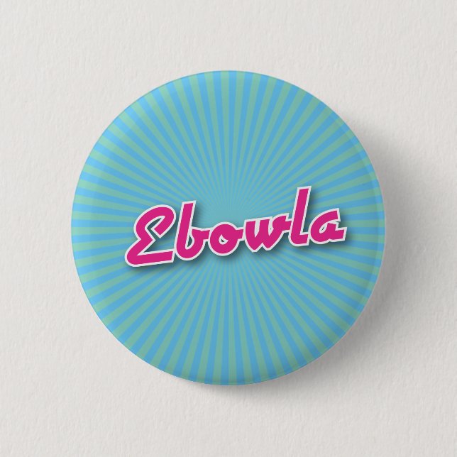 Bowling Button: Ebowla 6 Cm Round Badge (Front)