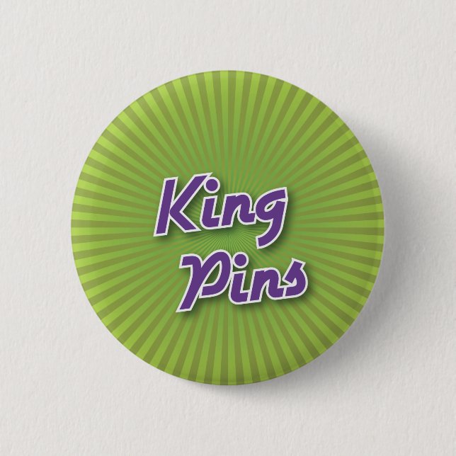 Bowling Button: King Pins (Front)