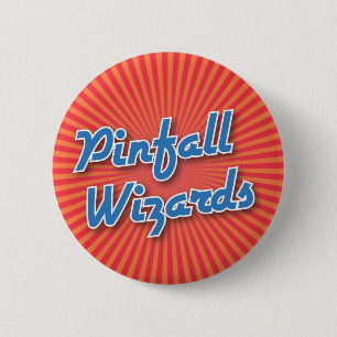 Bowling Button: Pinfall Wizards 6 Cm Round Badge