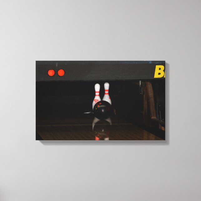Bowling Canvas Print (Sepia) (Front)