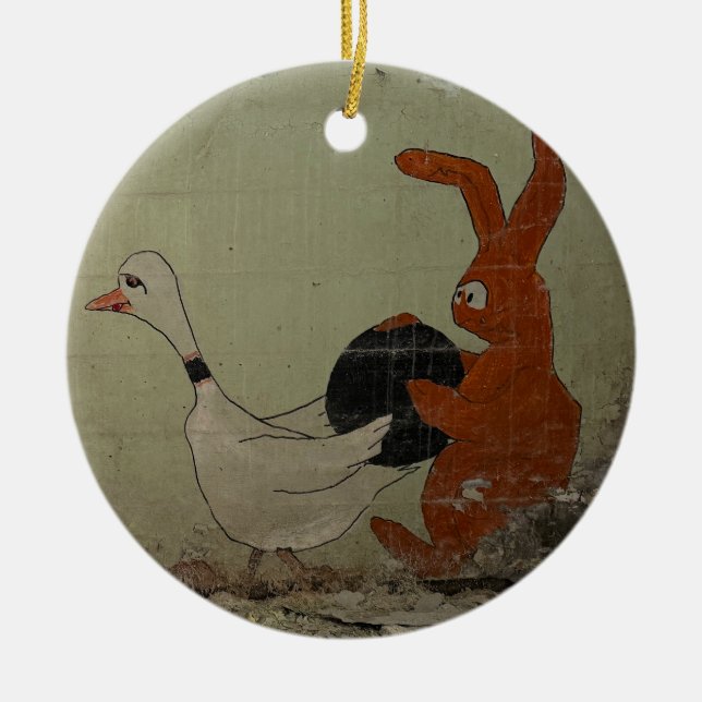 Bowling Ceramic Tree Decoration (Front)