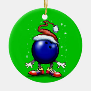Bowling Ceramic Tree Decoration