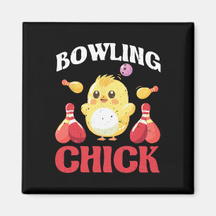 Bowling Chick Bowling Bylls Magnet