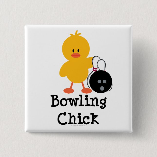 Bowling Chick Button (Front)