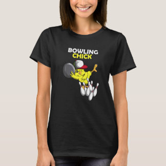Bowling Chick Chicken Chicken Chicks Chicken Bowlt T-Shirt