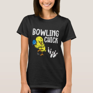 Bowling Chick Funny Bowler Women Girls Kids Toddle T-Shirt