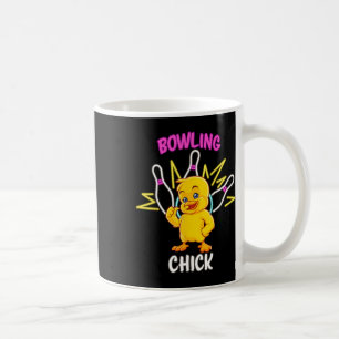 Bowling Chick Funny Chicken Sports Athlete Coffee Mug
