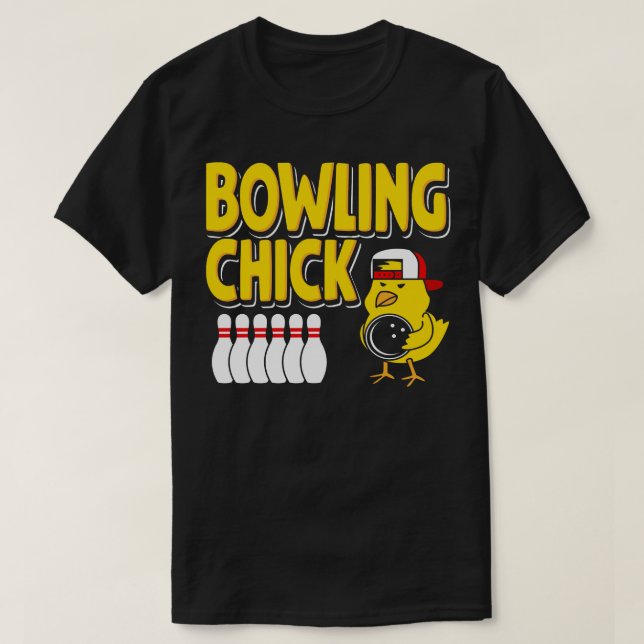 Bowling Chick T-Shirt (Design Front)