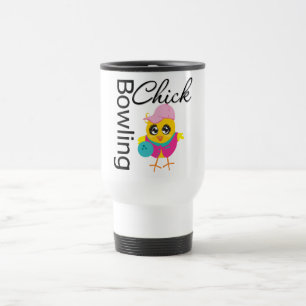 Bowling Chick Travel Mug