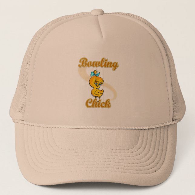 Bowling Chick Trucker Hat (Front)