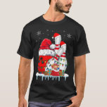 Bowling Christmas Bowling Santa Hat Christmas Ligh T-Shirt<br><div class="desc">Bowling Christmas Bowling Santa Hat Christmas Lights</div>