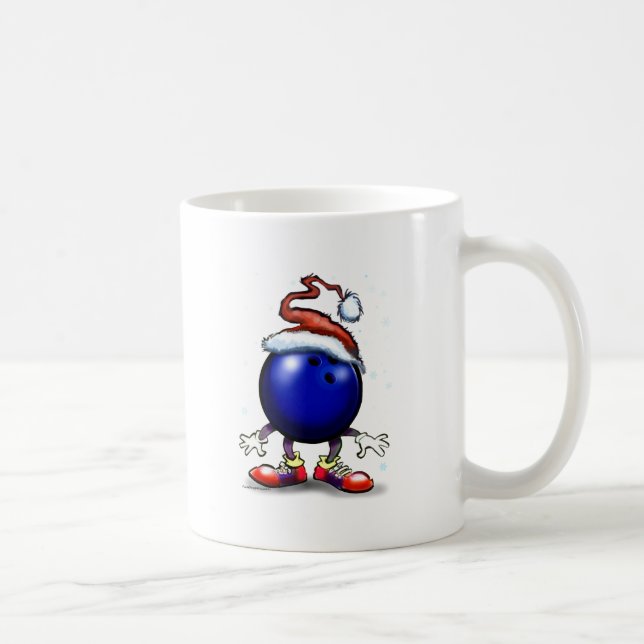Bowling Christmas Coffee Mug (Right)
