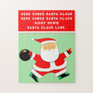 Bowling Christmas Holiday Jigsaw Puzzle