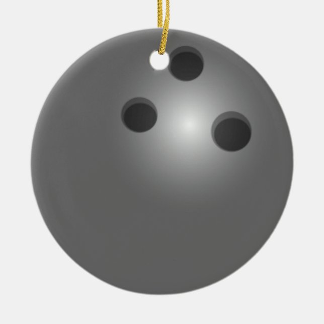 Bowling Christmas Ornament (Front)