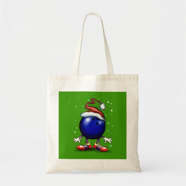 Bowling Christmas Tote Bag (Front)