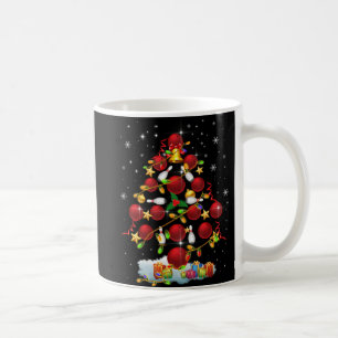 Bowling Christmas Tree Lights Xmas Fun Gifts Coffee Mug