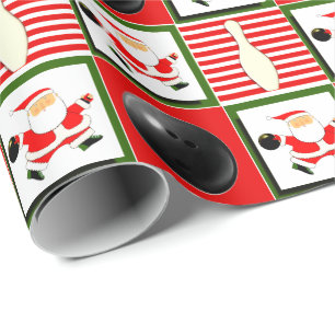 Bowling Christmas Wrapping Paper