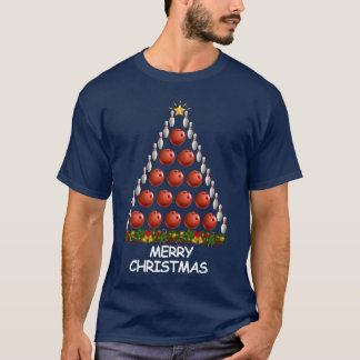 Bowling Christmasree Merry Christmas boy T-Shirt