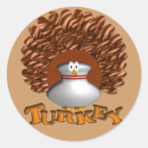 Bowling Classic Round Sticker