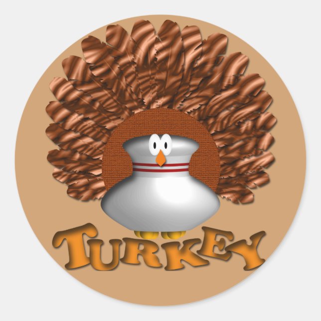 Bowling Classic Round Sticker (Front)