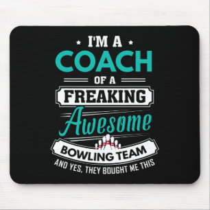 Bowling Coach Bowling Team Coach Gift Mouse Mat