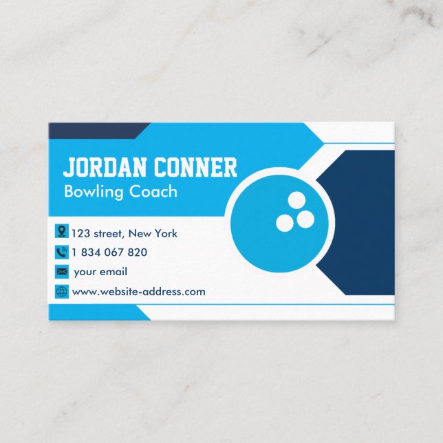 Bowling Coach Business Card (Front)