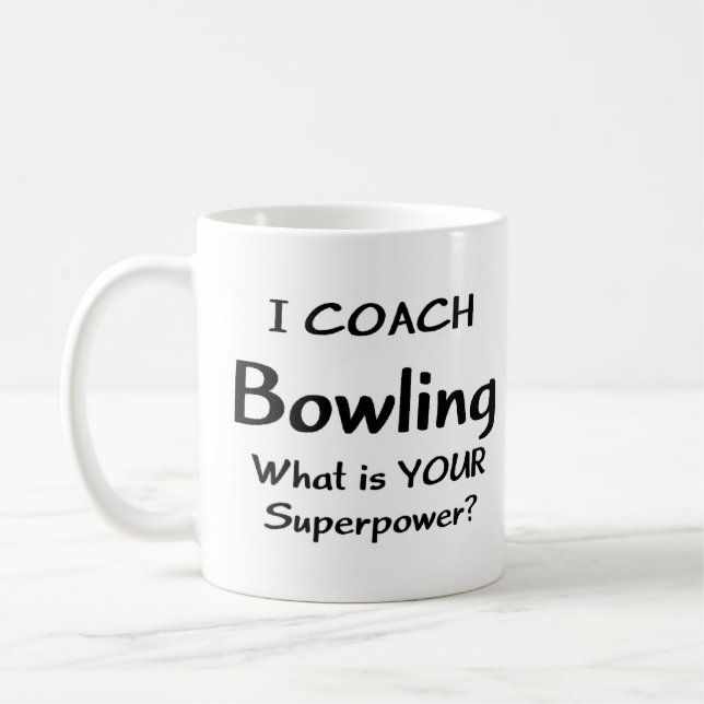 bowling coach coffee mug (Left)