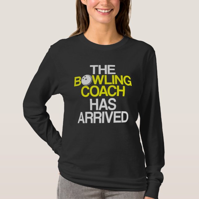 Bowling Coach Player Team Instructor  4 T-Shirt (Front)