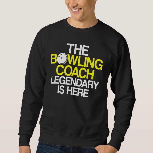 Bowling Coach Player Team Instructor 5 Sweatshirt (Front)